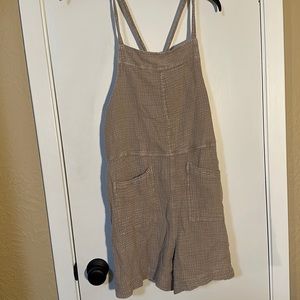 Tan Easel overalls -comfy